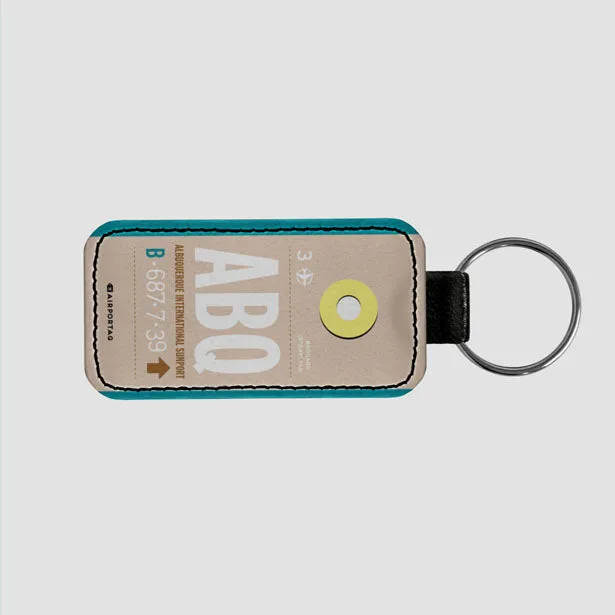 ABQ - Leather Keychain