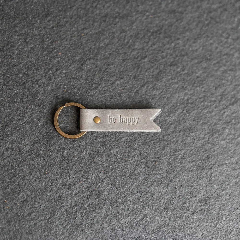 Flag Keychain | Personalized Premium Leather Keychain |  Custom Key Fob | Leather Gift Handmade in the USA