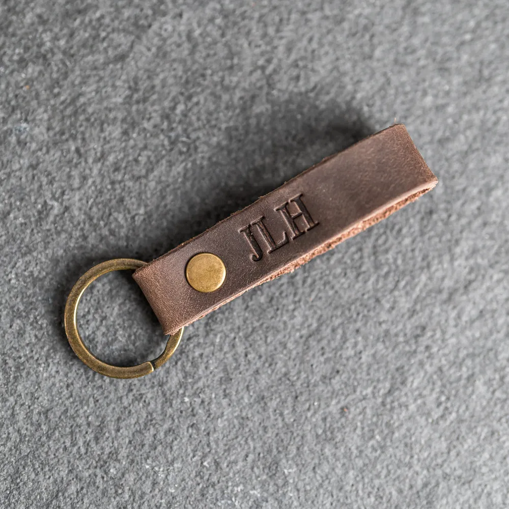 Loop Keychain - Personalized Premium Leather Keychain
