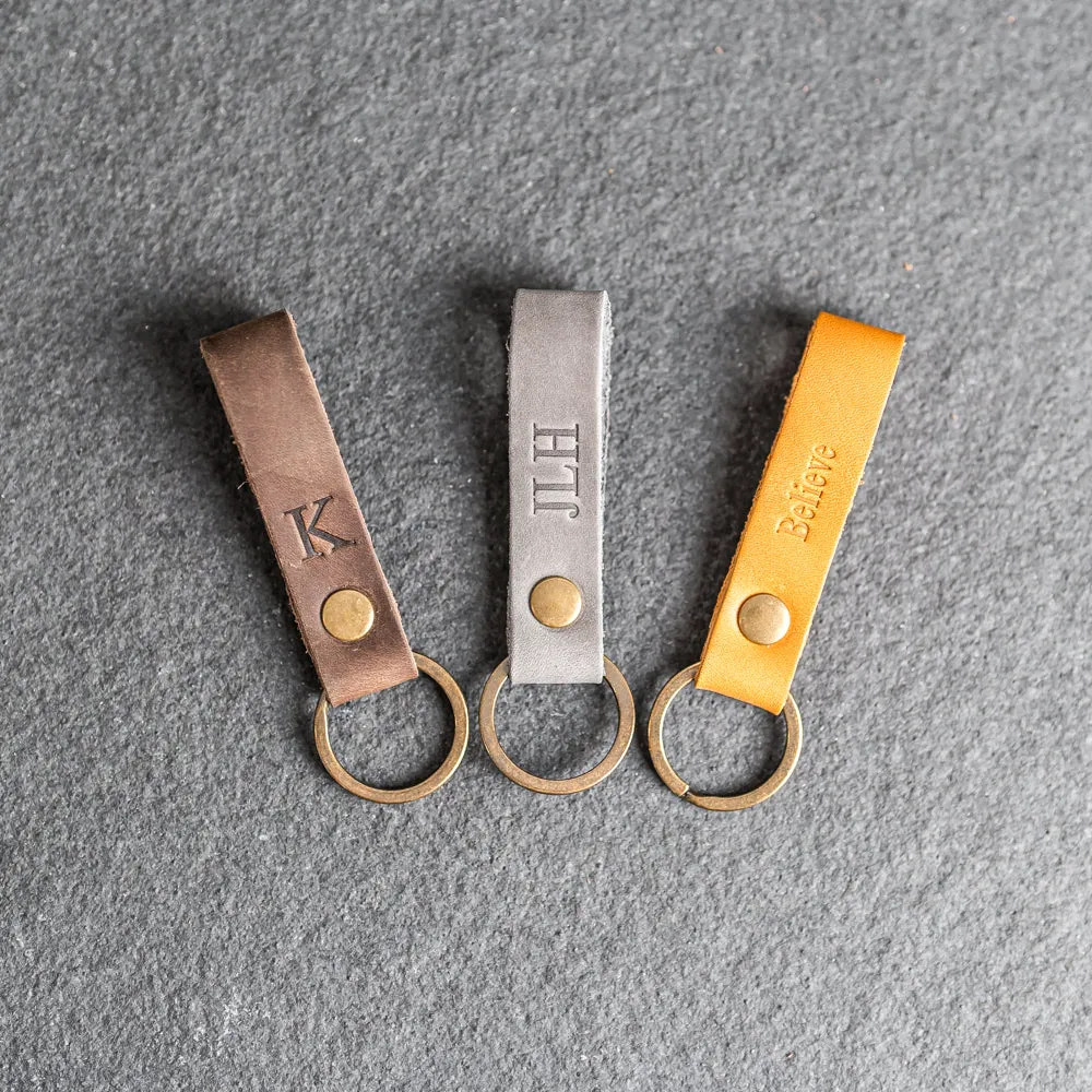 Loop Keychain - Personalized Premium Leather Keychain