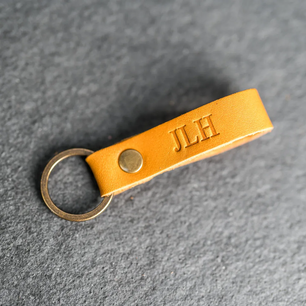 Loop Keychain - Personalized Premium Leather Keychain